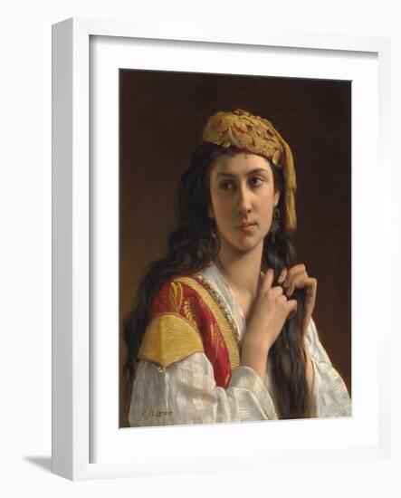 Young Greek Girl (Oil on Canvas)-Charles Amable Lenoir-Framed Giclee Print