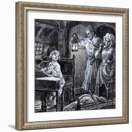 Young Handel Discovered Playing the Harpsichord in the Attic by His Parents-C.l. Doughty-Framed Giclee Print