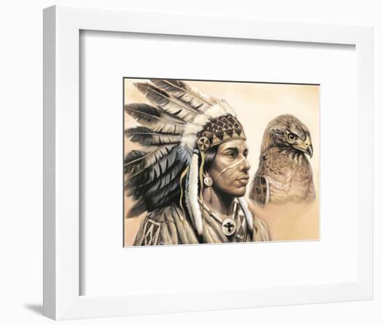 Young Hawk-unknown Ampel-Framed Art Print