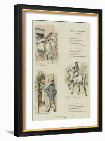 Young Herchard, a Somersetshire Story-Hugh Thomson-Framed Giclee Print