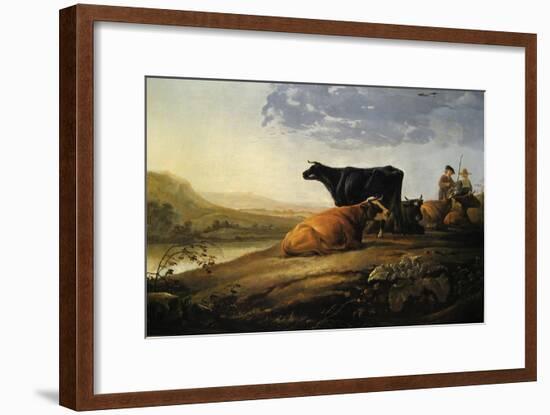 Young Herdsmen with Cows-Aelbert Cuyp-Framed Art Print