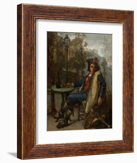 Young Italian Street Musician, C.1877-Thomas Couture-Framed Giclee Print