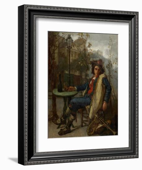 Young Italian Street Musician, C.1877-Thomas Couture-Framed Giclee Print