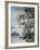 Young Japanese Girl in a Kimono and with a Parasol, Mt.Fuji in the Background, c.1900-Japanese Photographer-Framed Photographic Print