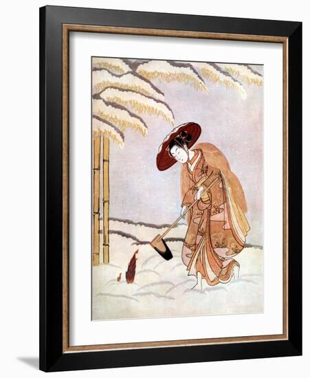 Young Japanese Woman In-Suzuki Harunobu-Framed Giclee Print