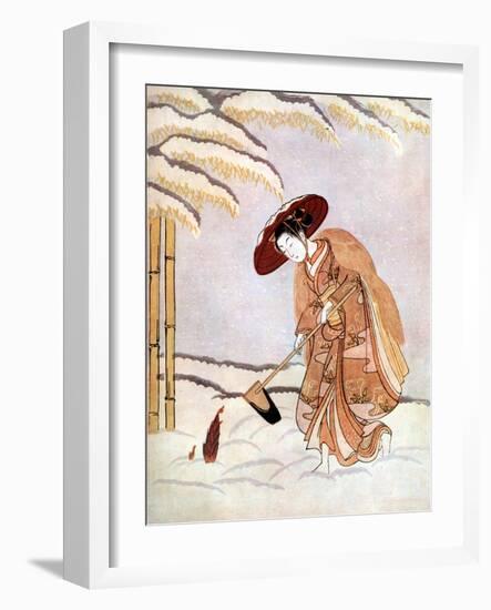 Young Japanese Woman In-Suzuki Harunobu-Framed Giclee Print