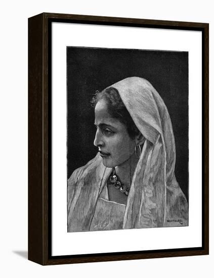 Young Jewish Woman of Cairo, Egypt, 1882-Montbard-Framed Premier Image Canvas