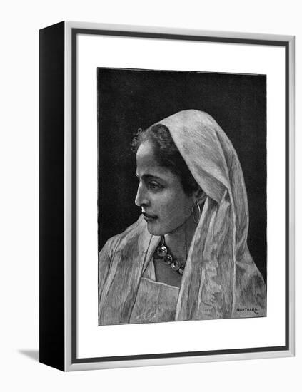 Young Jewish Woman of Cairo, Egypt, 1882-Montbard-Framed Premier Image Canvas