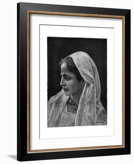 Young Jewish Woman of Cairo, Egypt, 1882-Montbard-Framed Giclee Print