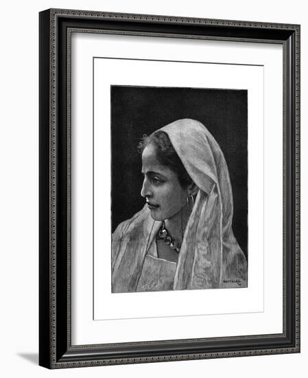 Young Jewish Woman of Cairo, Egypt, 1882-Montbard-Framed Giclee Print