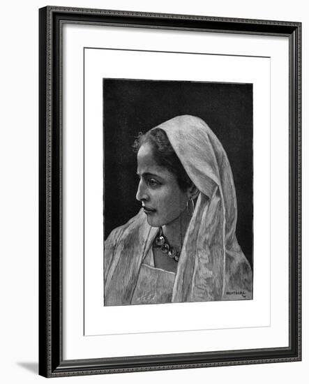 Young Jewish Woman of Cairo, Egypt, 1882-Montbard-Framed Giclee Print