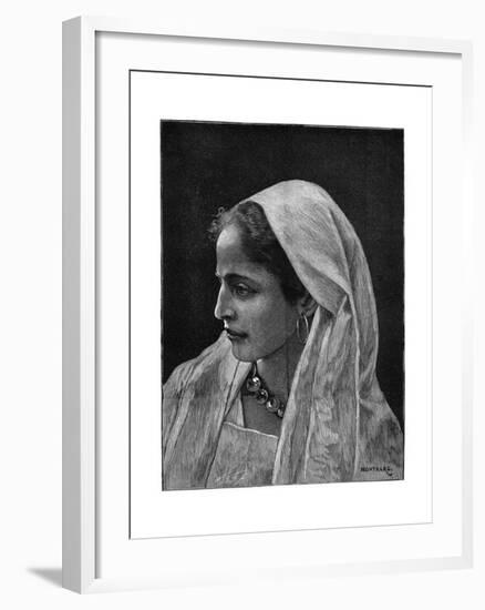 Young Jewish Woman of Cairo, Egypt, 1882-Montbard-Framed Giclee Print