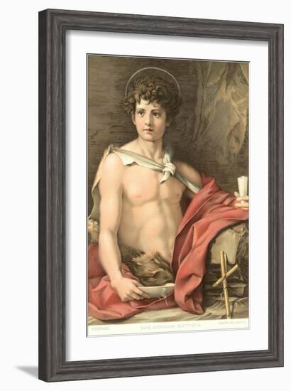 Young John the Baptist-null-Framed Art Print