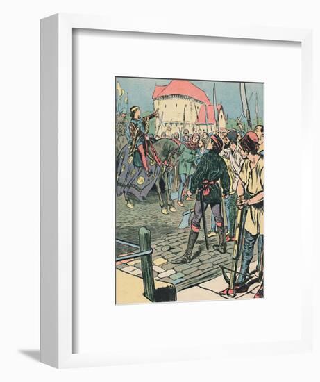 'Young King Richard Quells the Rebellion', c1907-Unknown-Framed Giclee Print