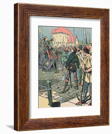 'Young King Richard Quells the Rebellion', c1907-Unknown-Framed Giclee Print