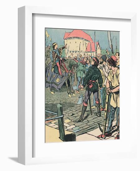 'Young King Richard Quells the Rebellion', c1907-Unknown-Framed Giclee Print