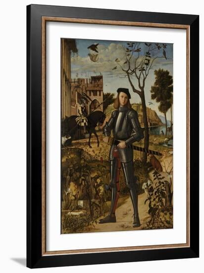 Young Knight in a Landscape, 1510-Vittore Carpaccio-Framed Giclee Print