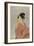 Young Lady Blowing on a Poppin-Kitagawa Utamaro-Framed Premium Giclee Print
