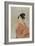 Young Lady Blowing on a Poppin-Kitagawa Utamaro-Framed Art Print