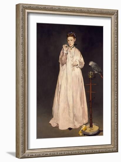 Young Lady in 1866, 1866-Edouard Manet-Framed Giclee Print