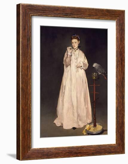 Young Lady in 1866-Edouard Manet-Framed Giclee Print