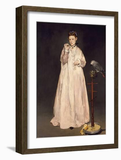 Young Lady in 1866-Edouard Manet-Framed Giclee Print
