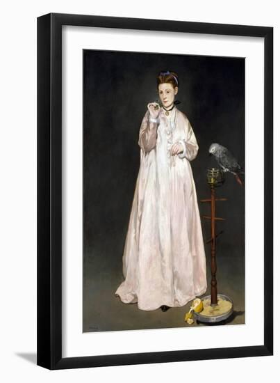 Young Lady in 1866-Edouard Manet-Framed Giclee Print