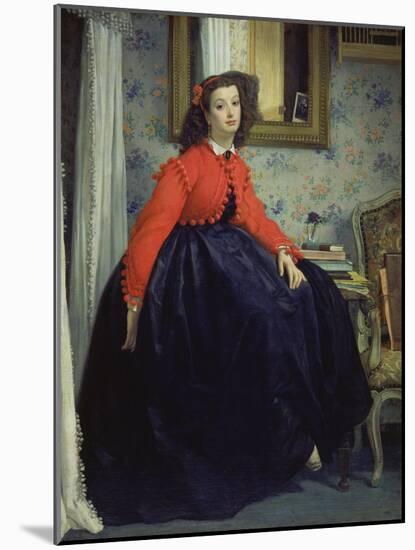 Young Lady in a Red Jacket, 1864-James Tissot-Mounted Giclee Print