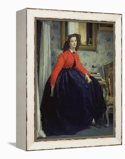 Young Lady in a Red Jacket, 1864-James Tissot-Framed Premier Image Canvas