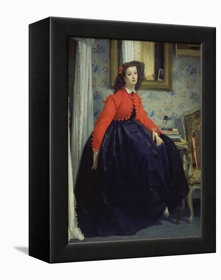 Young Lady in a Red Jacket, 1864-James Tissot-Framed Premier Image Canvas