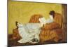 Young Lady Reading-Mary Cassatt-Mounted Giclee Print