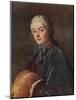 Young Lady with a Muff, c1750, (1938)-Francois Boucher-Mounted Giclee Print