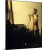 Young Lady with a Pearl Necklace-Johannes Vermeer-Mounted Giclee Print