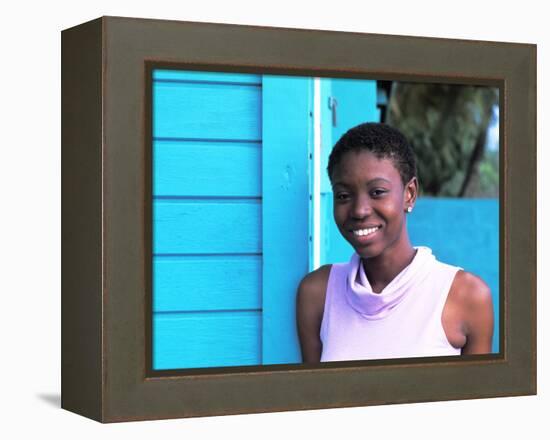 Young Local Woman in St. Vincent and the Grenadines-Bill Bachmann-Framed Premier Image Canvas