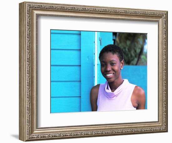 Young Local Woman in St. Vincent and the Grenadines-Bill Bachmann-Framed Photographic Print