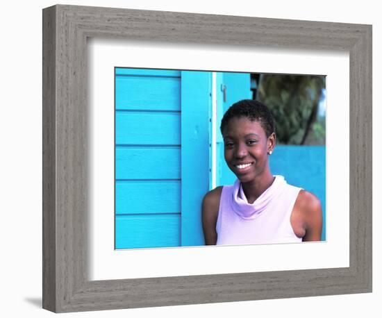 Young Local Woman in St. Vincent and the Grenadines-Bill Bachmann-Framed Photographic Print