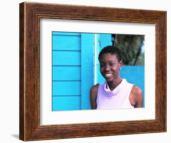 Young Local Woman in St. Vincent and the Grenadines-Bill Bachmann-Framed Photographic Print