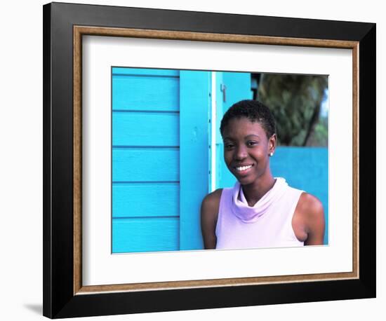 Young Local Woman in St. Vincent and the Grenadines-Bill Bachmann-Framed Photographic Print