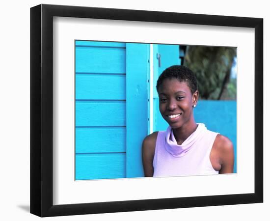 Young Local Woman in St. Vincent and the Grenadines-Bill Bachmann-Framed Photographic Print