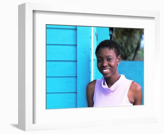 Young Local Woman in St. Vincent and the Grenadines-Bill Bachmann-Framed Photographic Print
