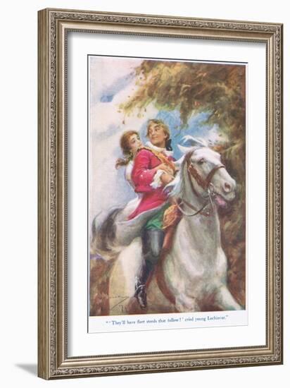 Young Lochinvar, Illustration from 'Stories from the Poets'-Arthur C. Michael-Framed Giclee Print