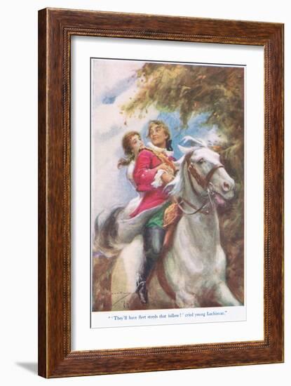 Young Lochinvar, Illustration from 'Stories from the Poets'-Arthur C. Michael-Framed Giclee Print