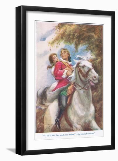 Young Lochinvar, Illustration from 'Stories from the Poets'-Arthur C. Michael-Framed Giclee Print