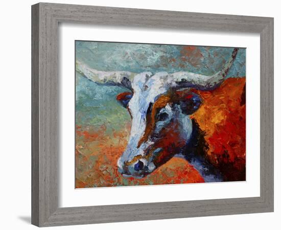 Young Longhorn-Marion Rose-Framed Giclee Print