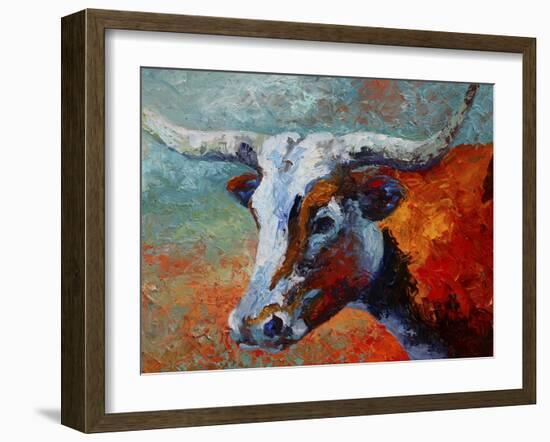 Young Longhorn-Marion Rose-Framed Giclee Print