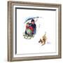 Young Love: Sledding-Norman Rockwell-Framed Giclee Print