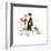 Young Love: Walking to School-Norman Rockwell-Framed Giclee Print