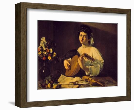 Young Lute Player, C. 1595-Caravaggio-Framed Giclee Print