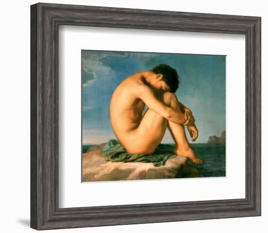 Young Male Nude, 1855-Hippolyte Flandrin-Framed Art Print