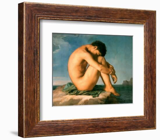 Young Male Nude, 1855-Hippolyte Flandrin-Framed Art Print